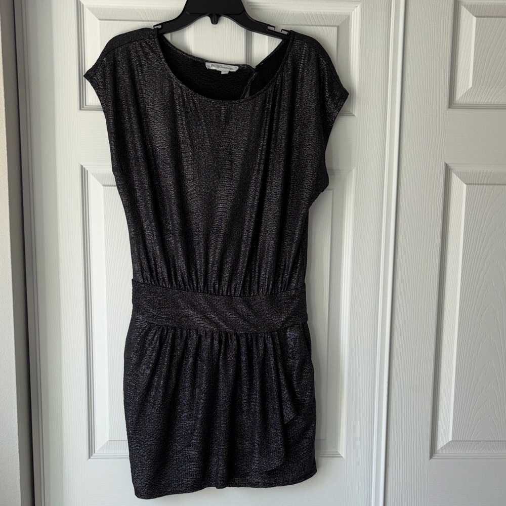 BCBGeneration Shimmering Black Dress